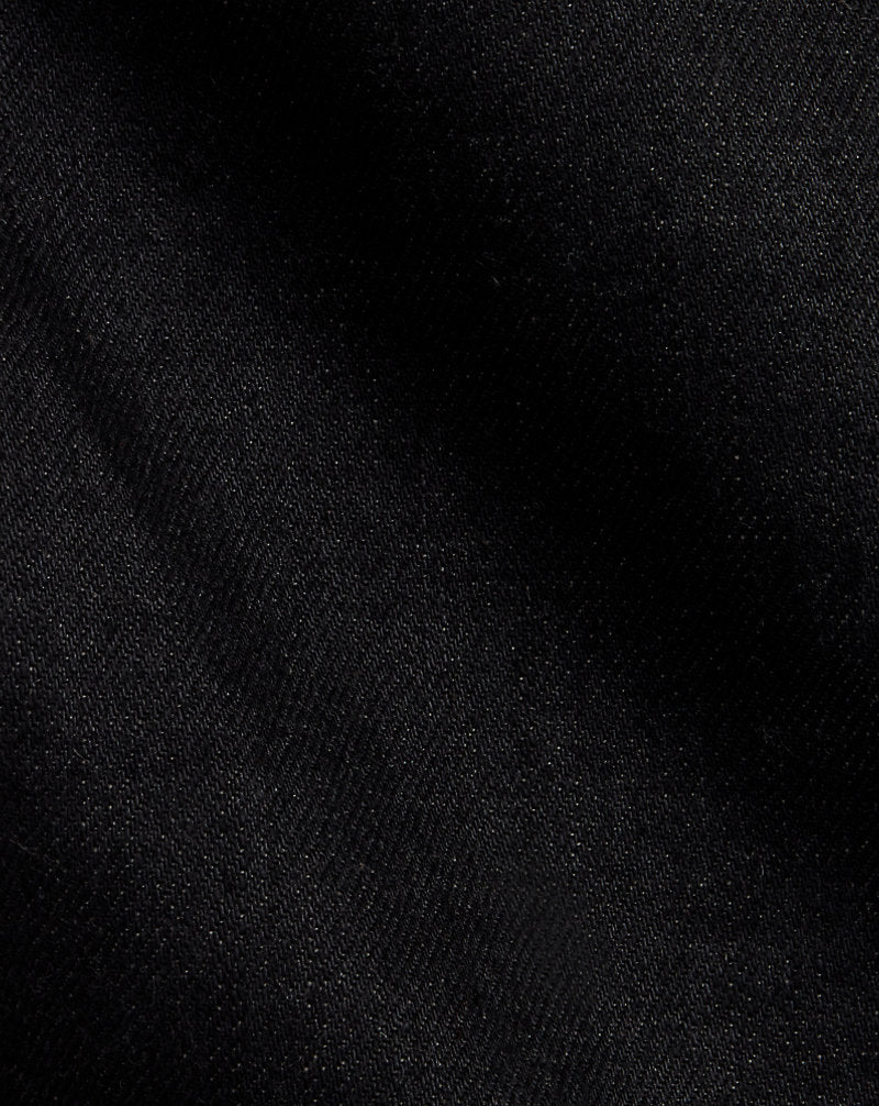 Slim Fit Schwarze Selvedge Jeans Schwarz