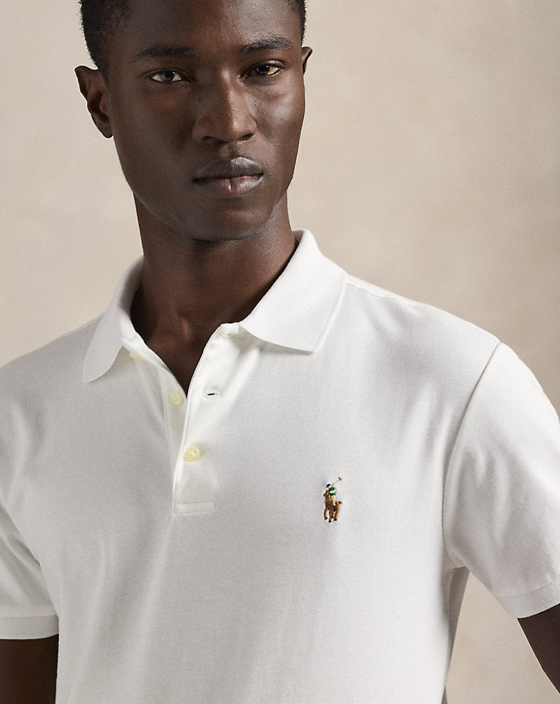Slim Fit Soft-Touch Polo Shirt White