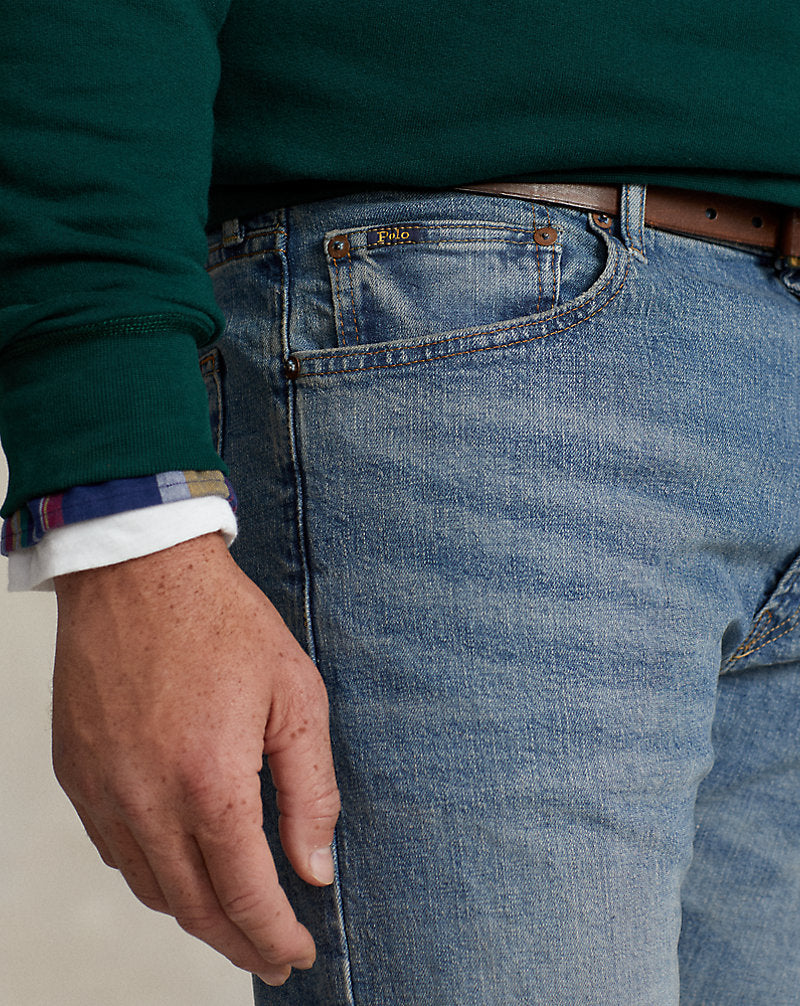 Hampton Relaxed Straight Stretch Jean Light Indigo