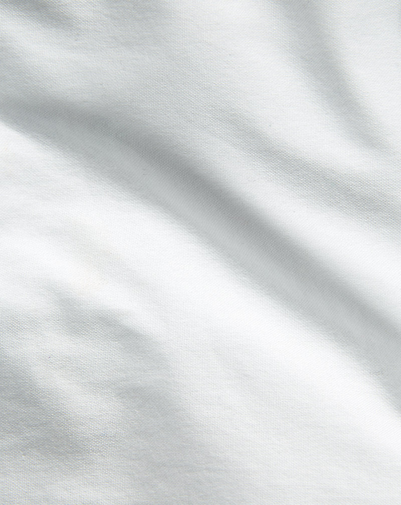 Slim Fit Garment-Dyed Oxford Shirt White