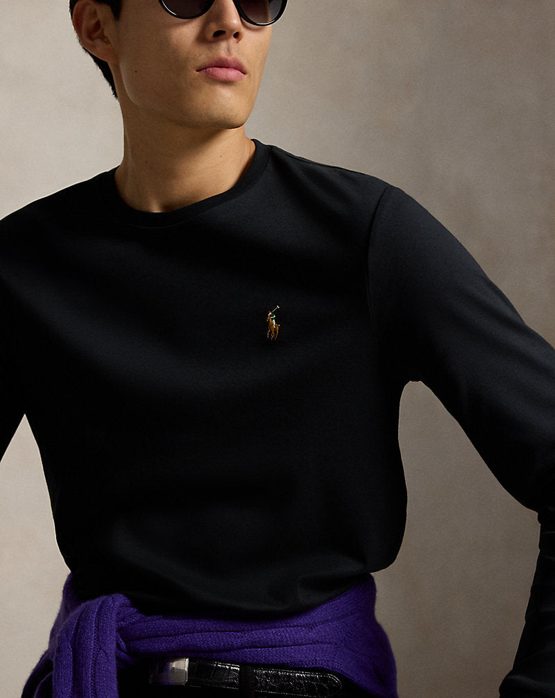Custom Slim Fit Soft Cotton T-Shirt Black