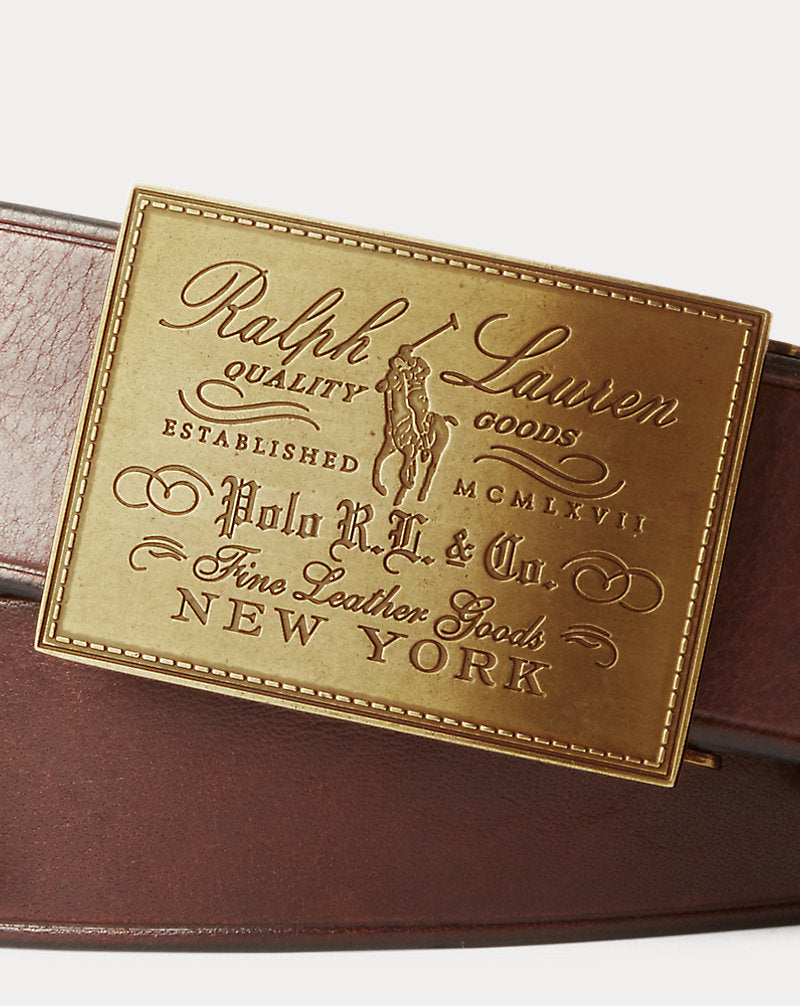 Heritage Plaque-Buckle Belt Brown