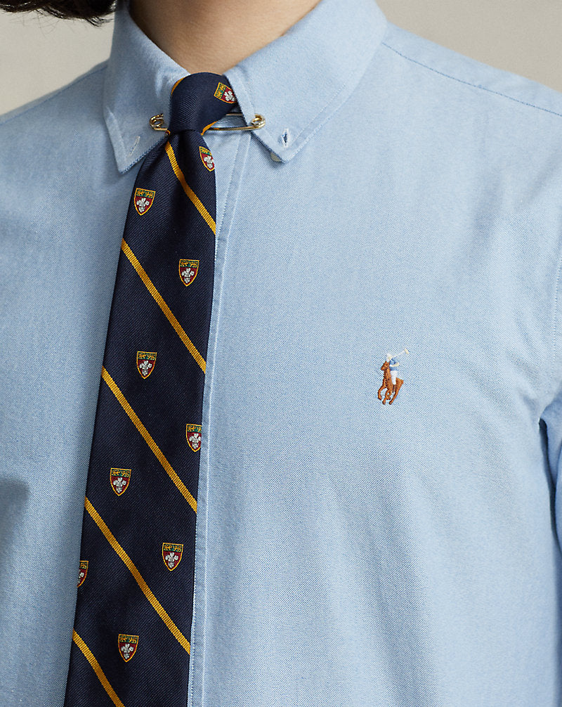 Custom Fit Oxford Shirt Blue