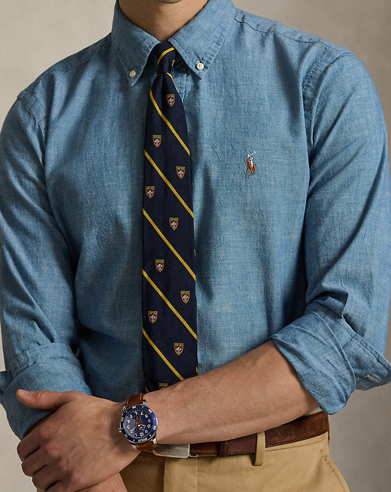 Custom Fit Chambray Shirt Chambray