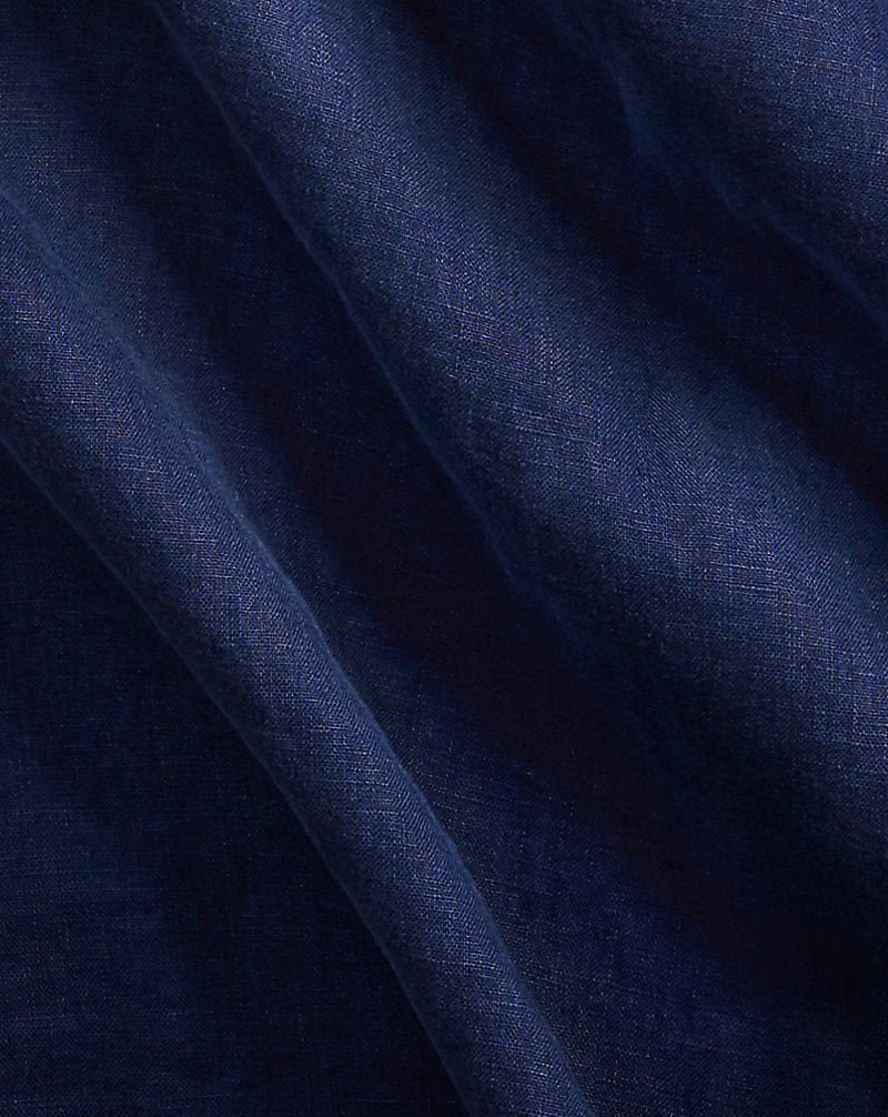 Custom Fit Linen Shirt Newport Navy