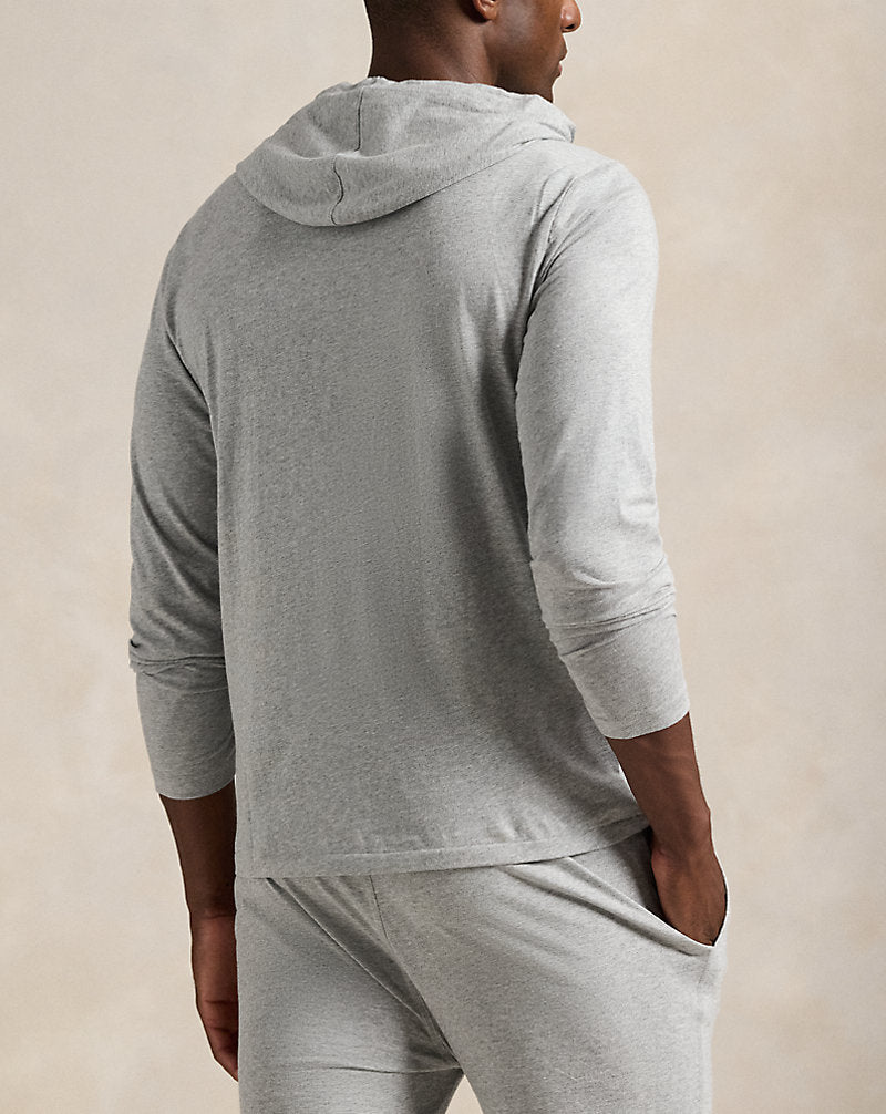 Cotton Jersey Sleep Hoodie Andover Heather