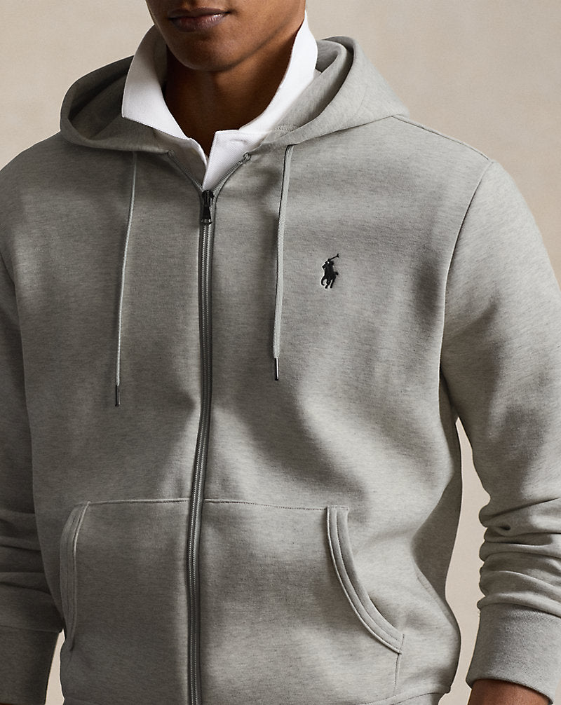 Double-Knit Full-Zip Hoodie Light Sport Heather