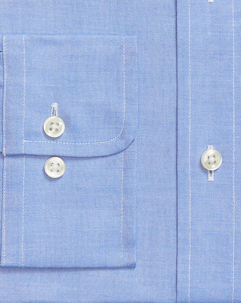 Custom Fit Oxford Shirt True Blue/White