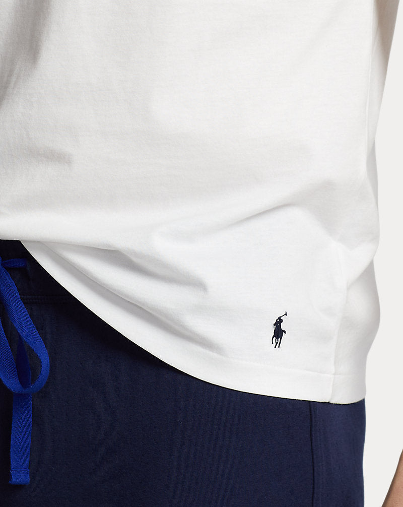 Logo Cotton Jersey Sleep Shirt White