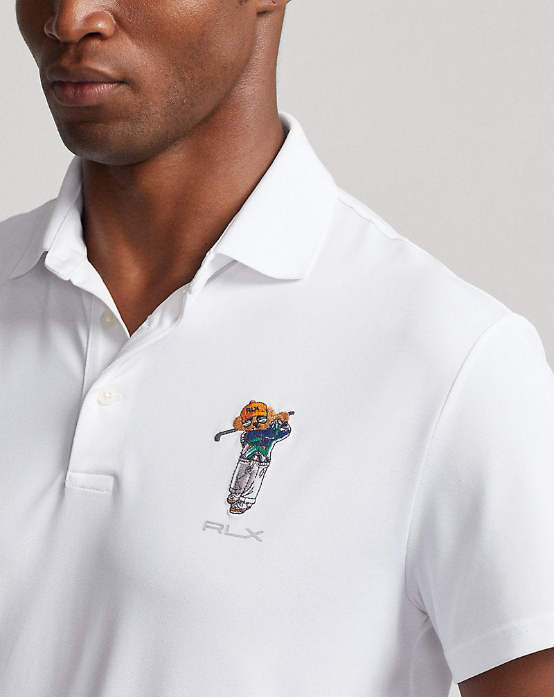 Custom Slim Fit Polo Bear Polo Shirt Ceramic White