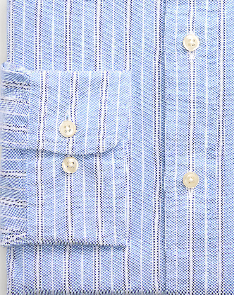 Classic Fit Striped Oxford Shirt 6369 Blue/White Multi