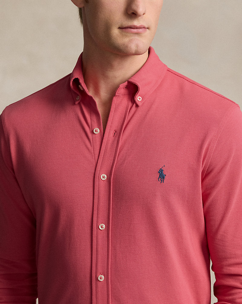 Featherweight Mesh Shirt Pale Red
