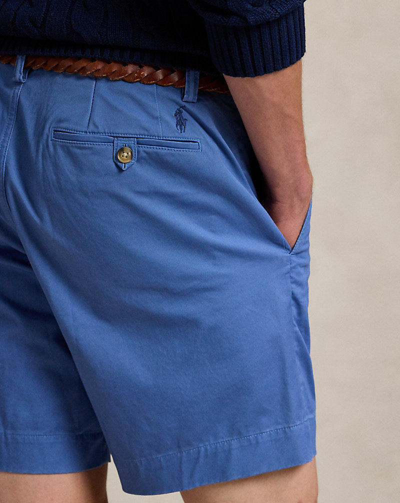 20.5 cm Stretch Straight Fit Chino Short Nimes Blue