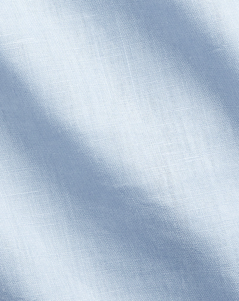 Custom Fit Linen Shirt Blue Hyacinth