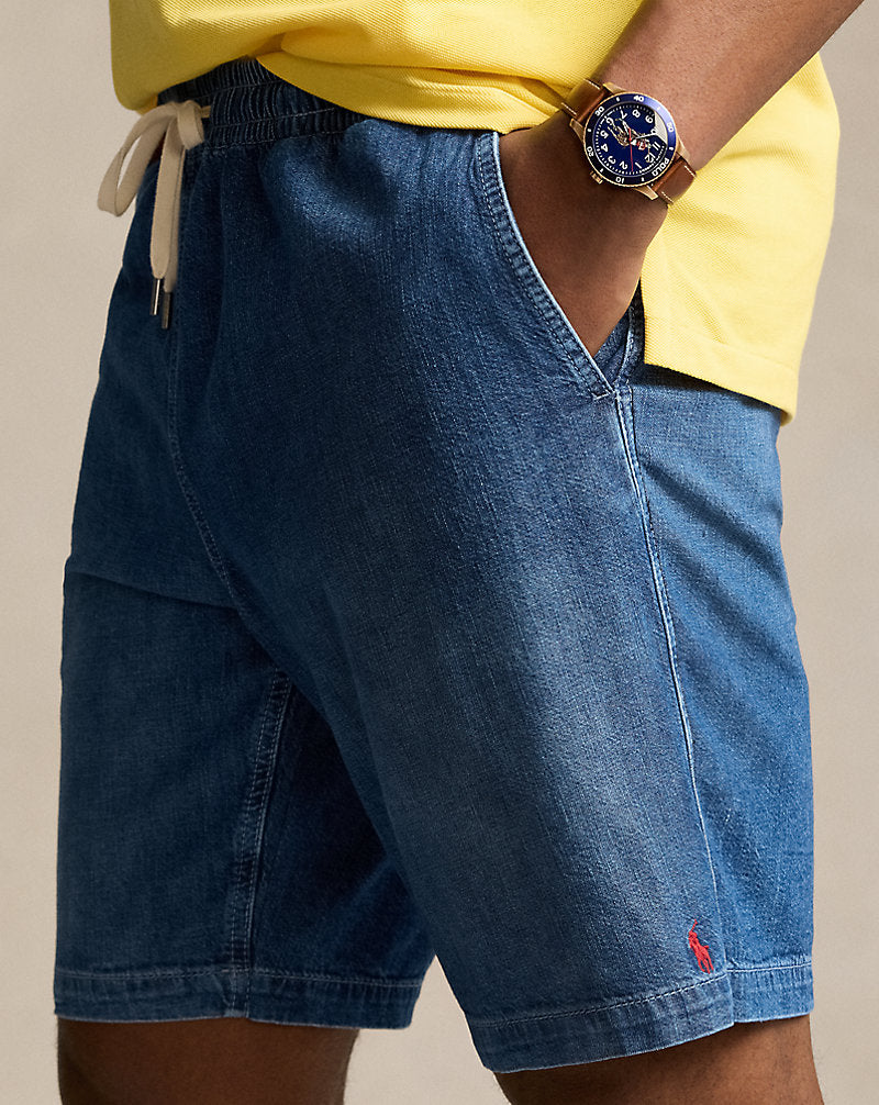 Polo Prepster Denim Short Blane