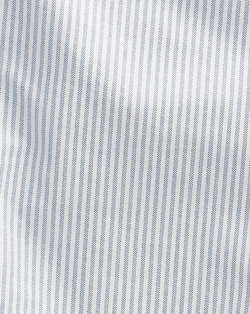 Slim Fit Striped Oxford Shirt Blue/White