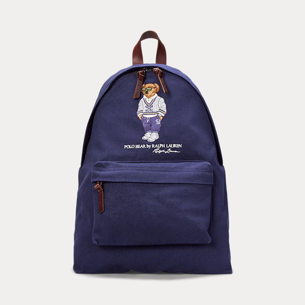Polo Bear Canvas Backpack Newport Navy
