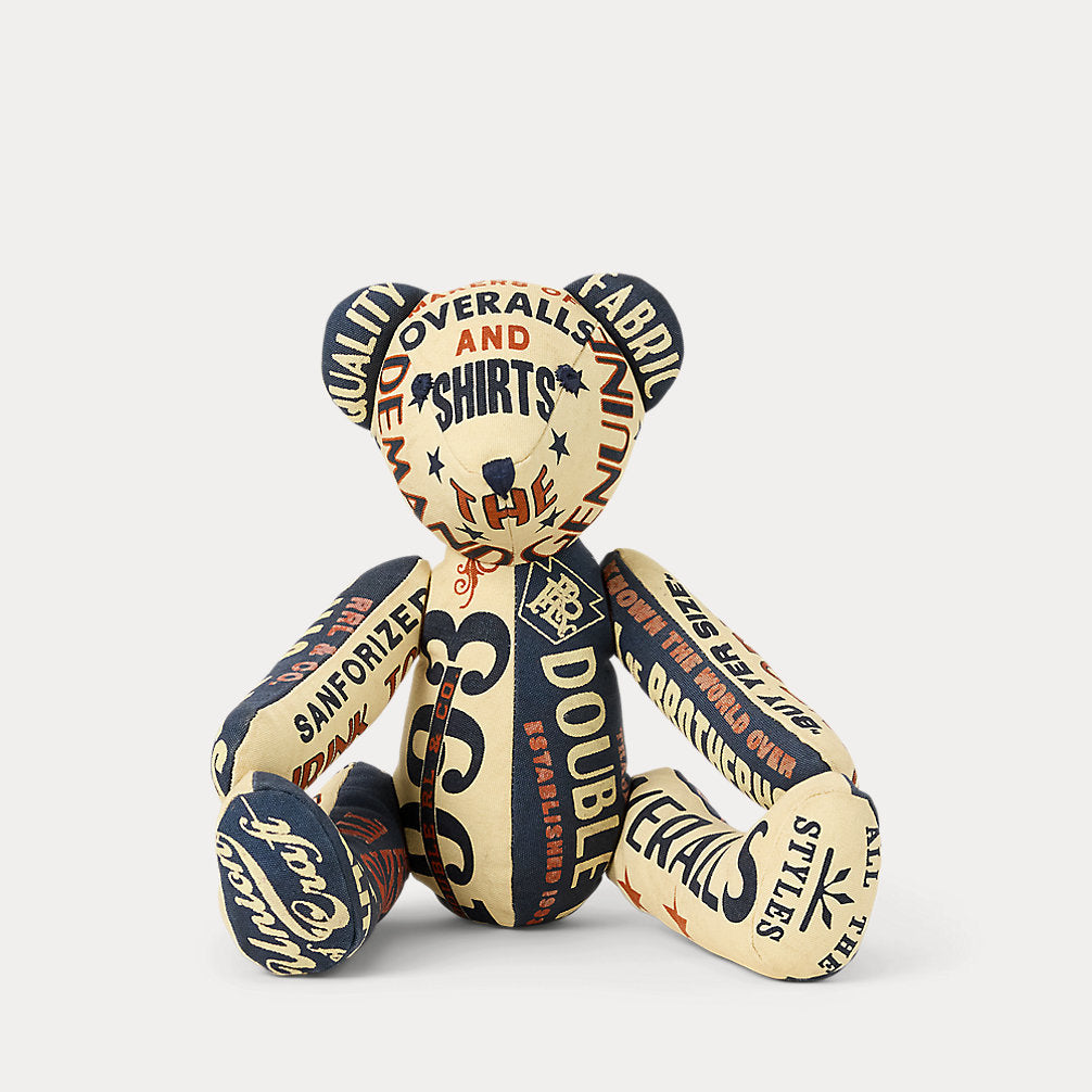 Limited-Edition Patchwork Bear Indigo/Cream/Multi