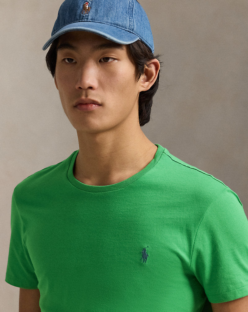 Custom Slim Fit Jersey Crewneck T-Shirt Raft Green