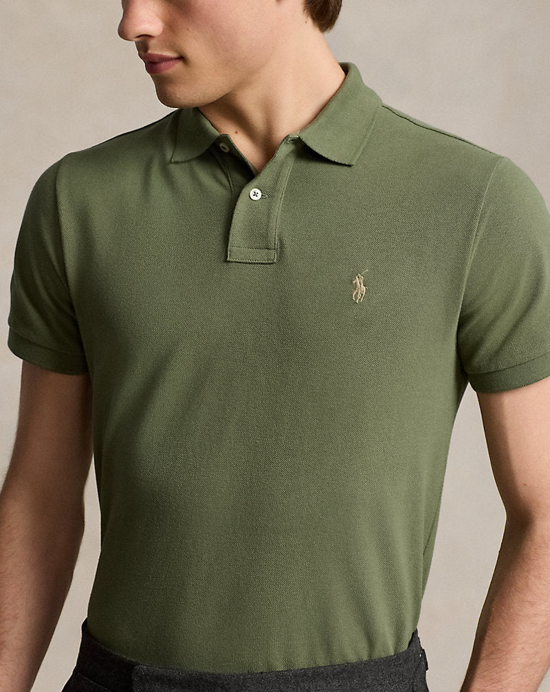 Custom Slim Fit Mesh Polo Shirt Garden Trail/c8668