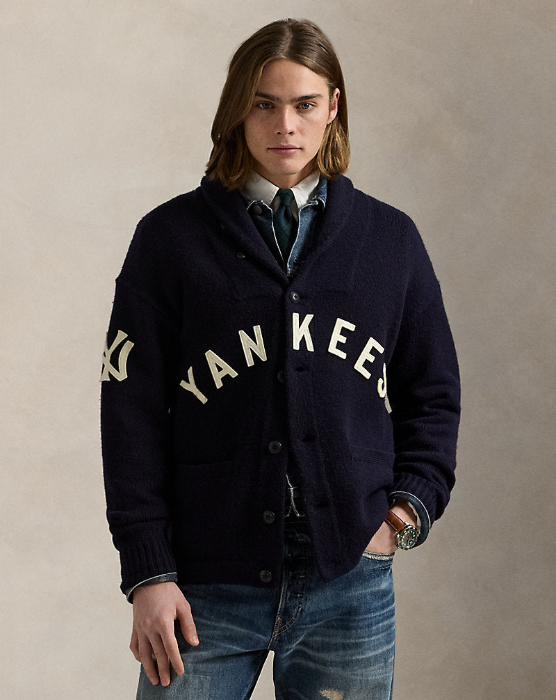 Polo Yankees Cardigan Aviator Navy Combo