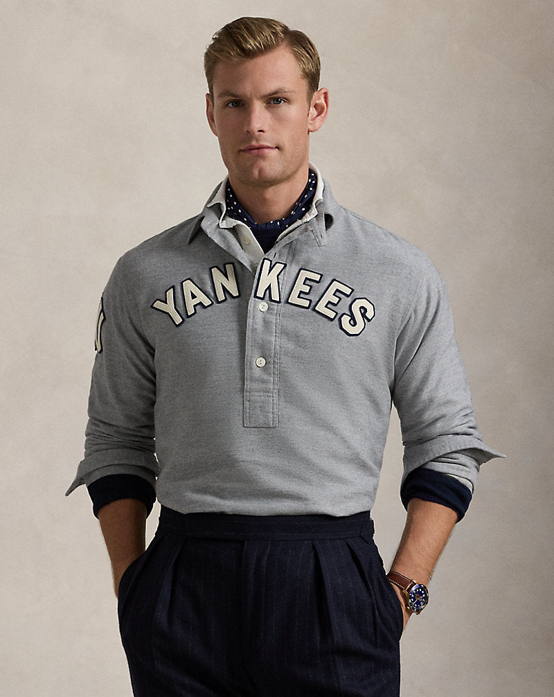 Polo Yankees Shirt Grey Heather