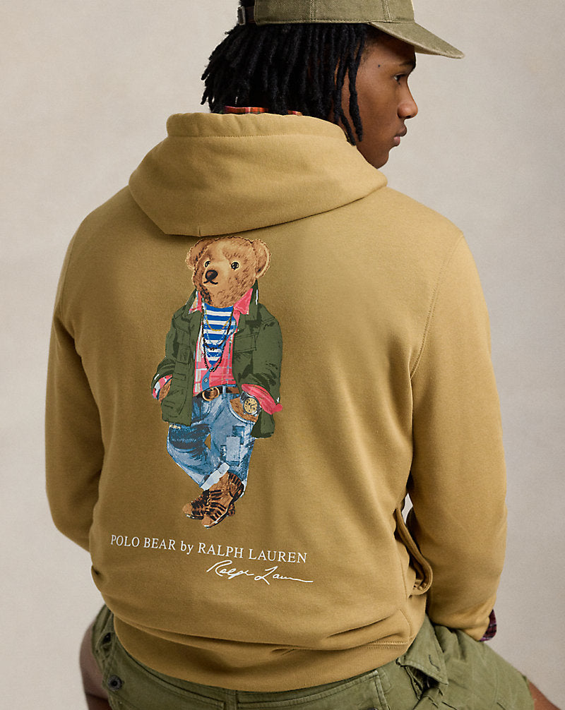 Polo Bear Fleece Hoodie Camel Explorer Bear