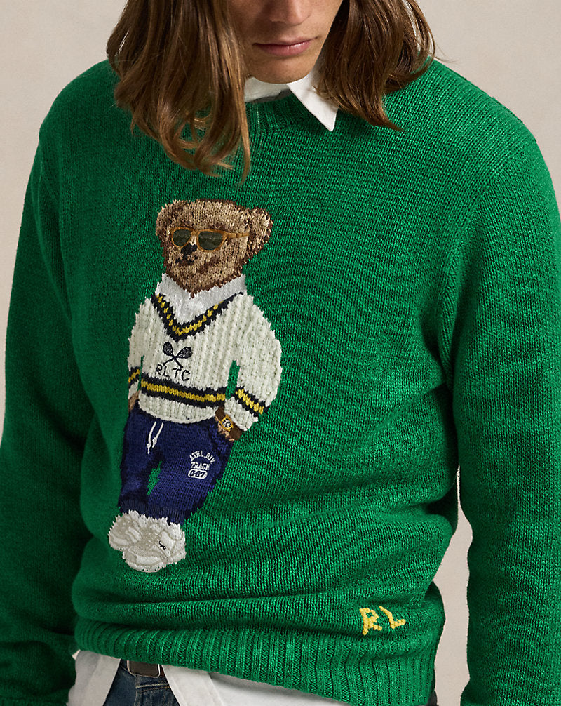 Polo Bear Jumper Primary Green
