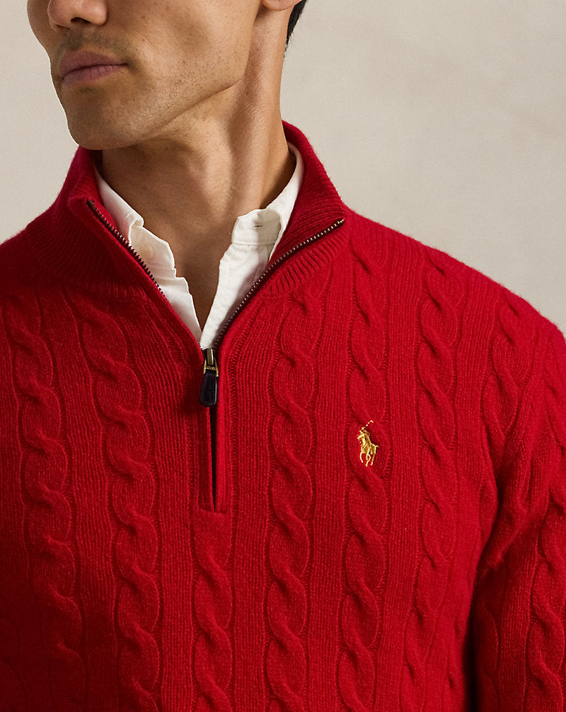 Lunar New Year Cable-Knit Jumper Red