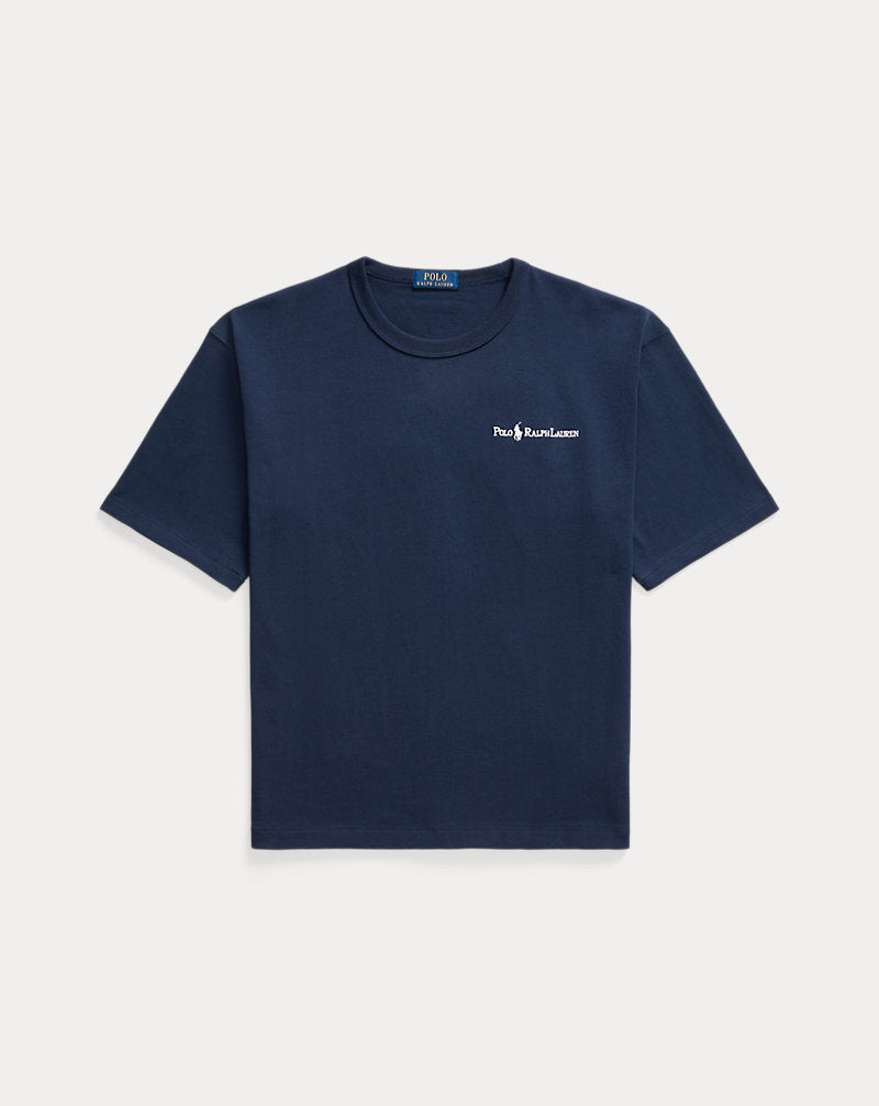 Relaxed Fit Logo Jersey T-Shirt Cruise Navy