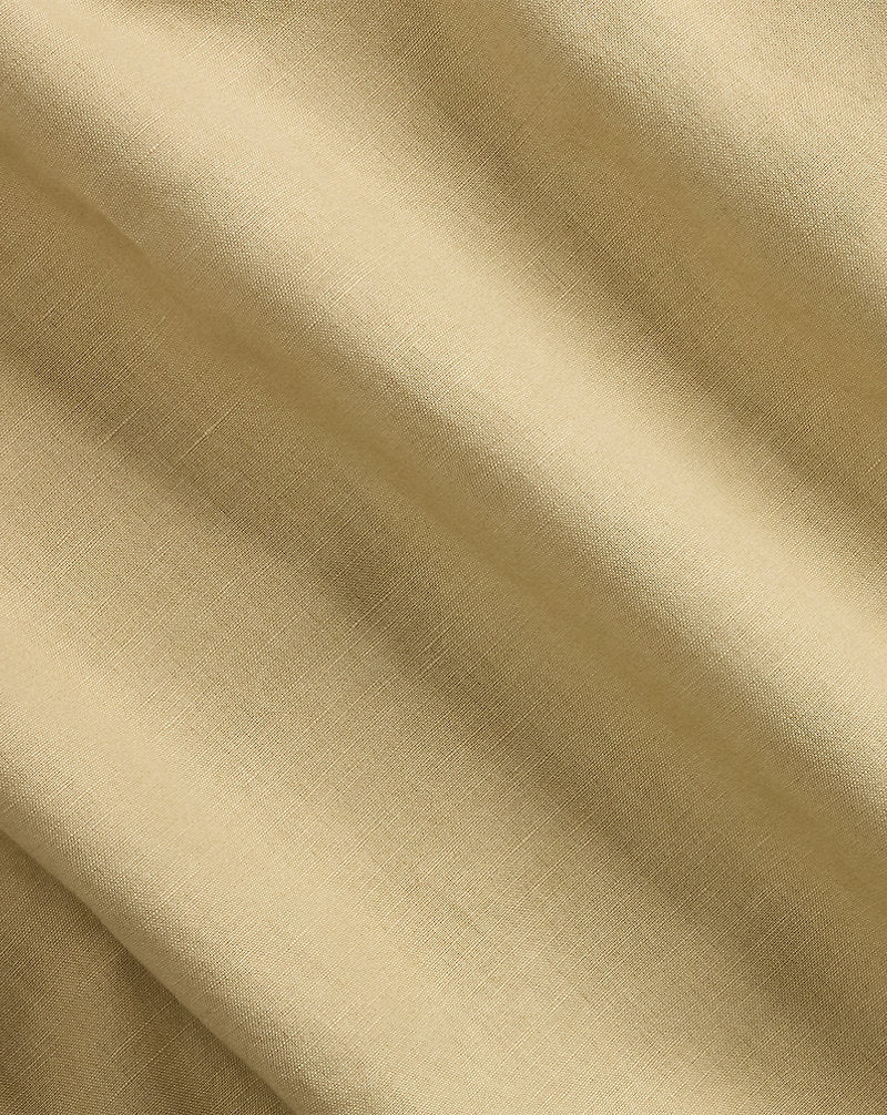 Linen-Cotton Overshirt Coastal Beige