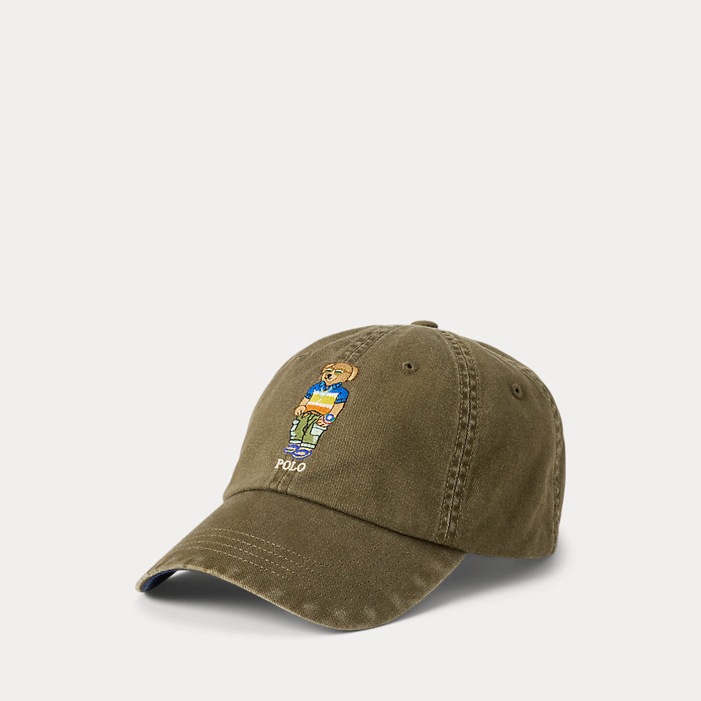 Polo Bear Twill Ball Cap Canopy Olive