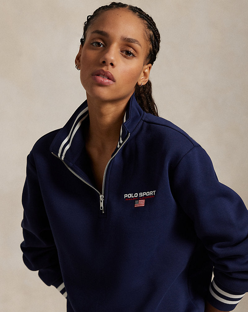 Polo Sport Fleece Quarter-Zip Sweatshirt Cruise Navy