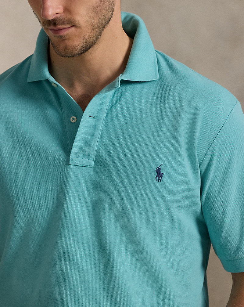 The Iconic Mesh Polo Shirt Deep Seafoam