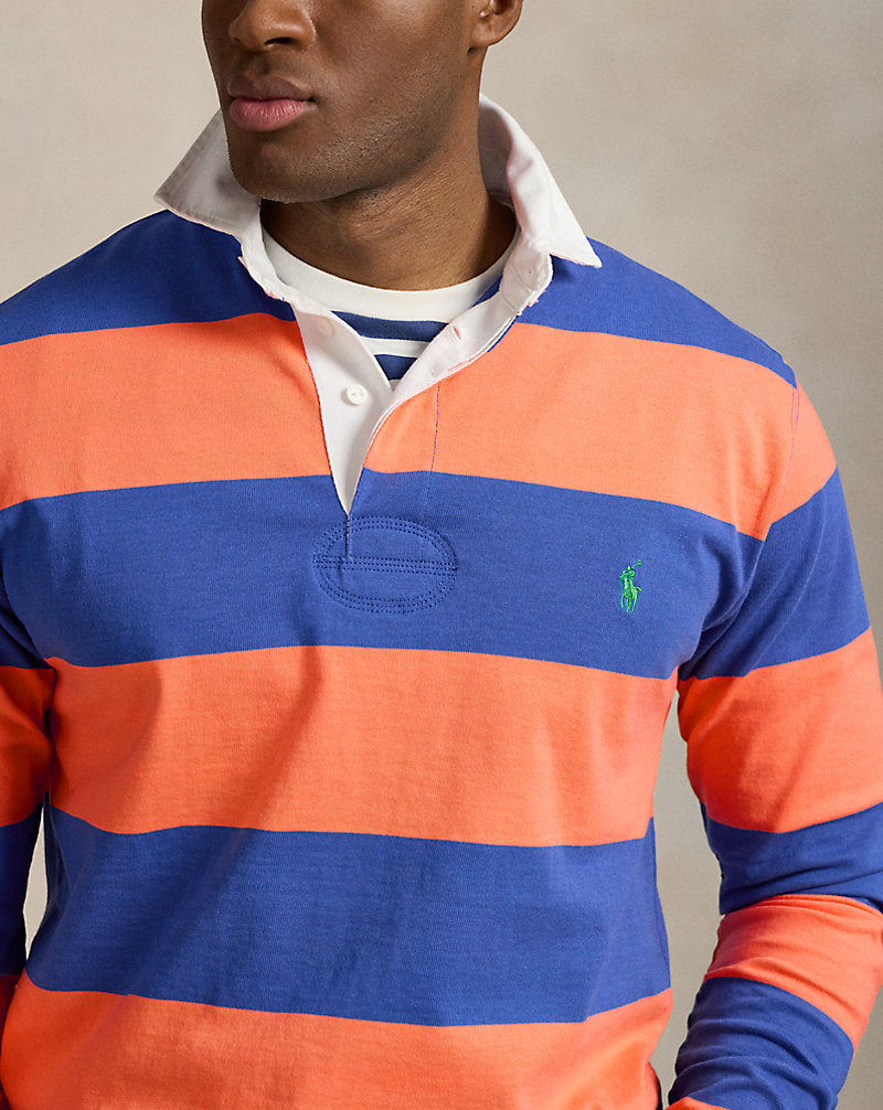 The Iconic Rugby Shirt Classic Peach/Iris Blue
