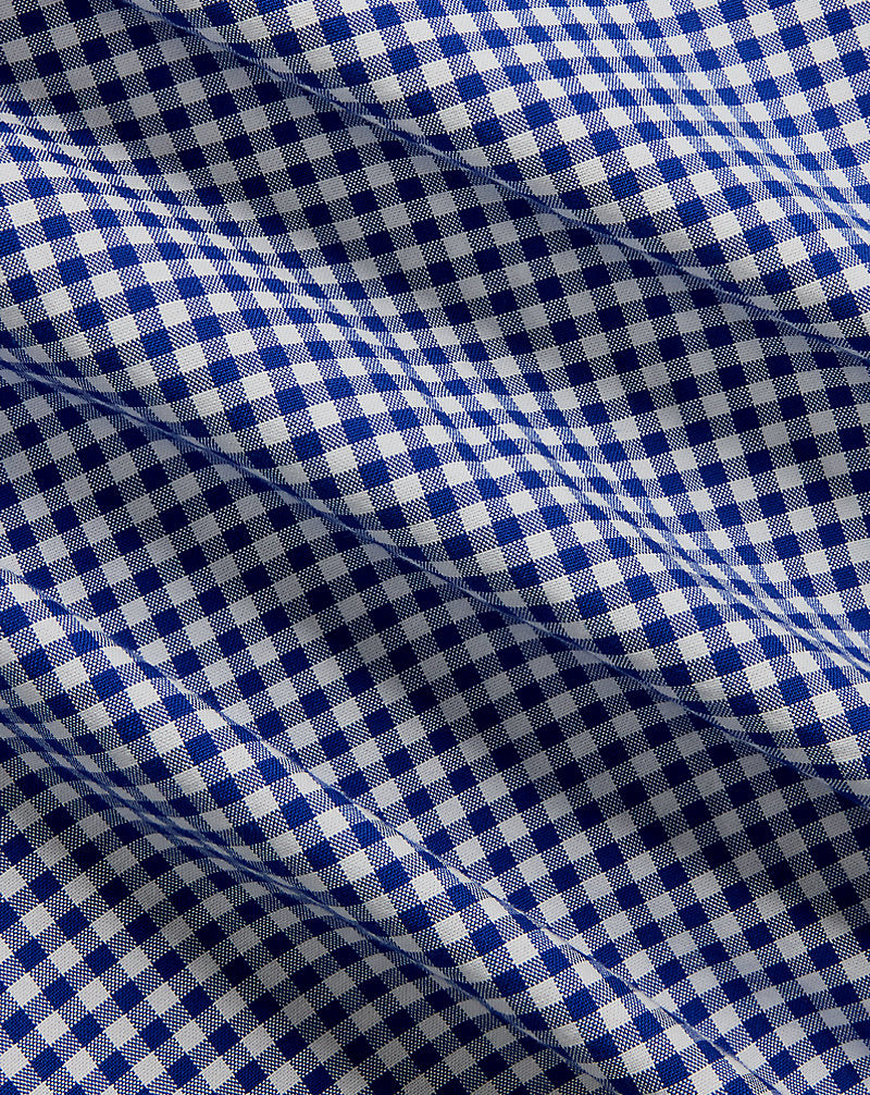 Gingham Oxford Shirt Royal/White
