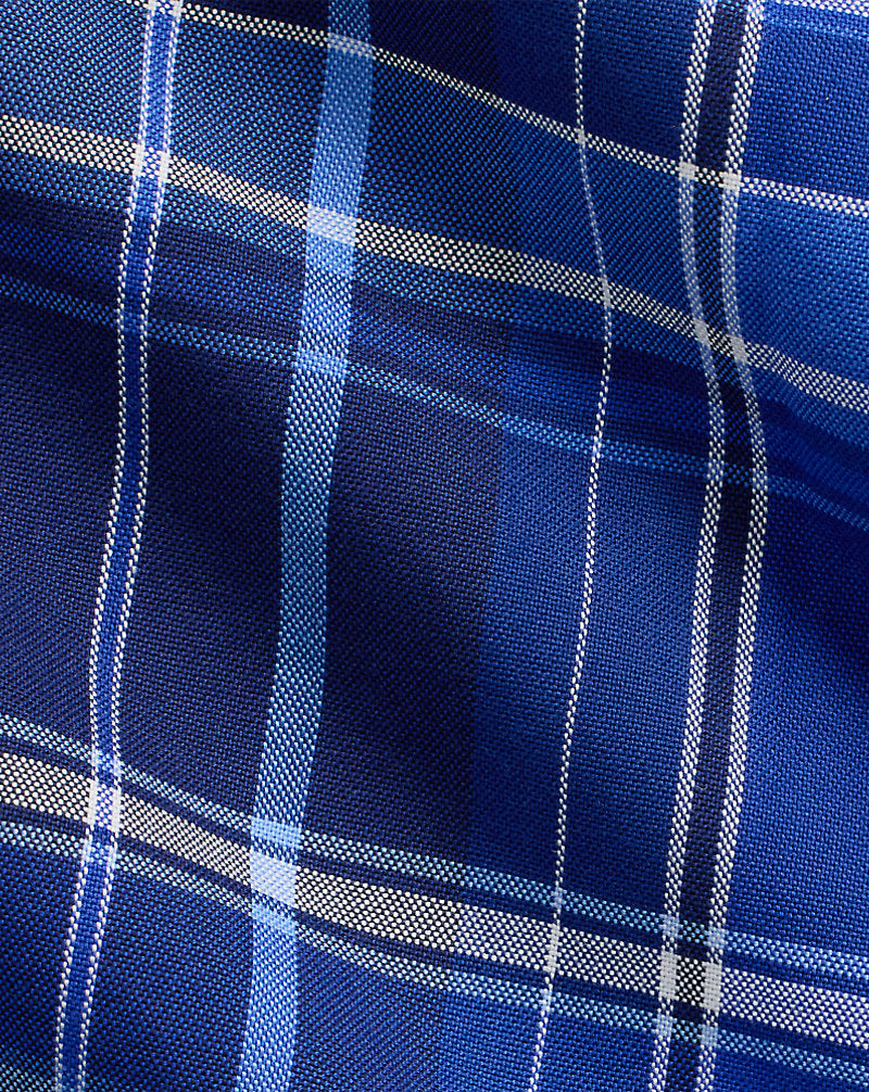 Plaid Oxford Shirt Blue Multi