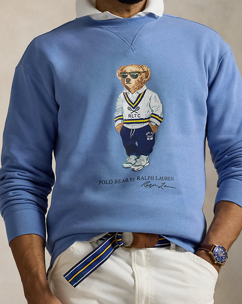 Polo Bear Fleece Sweatshirt Campus Blu Hrtg Icns