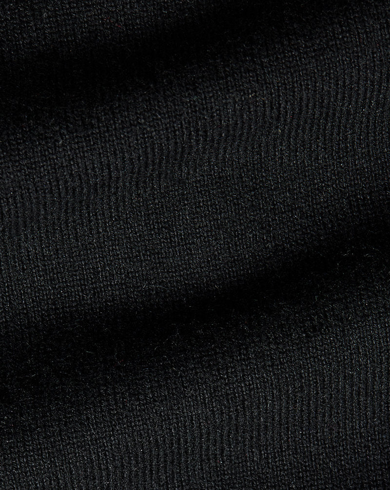 Wool-Cashmere Western Shirt Jumper Black