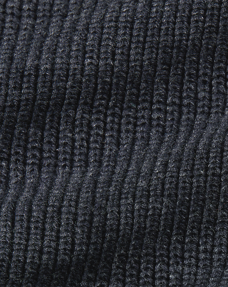 Cotton Shawl-Collar Cardigan Dark Navy Heather