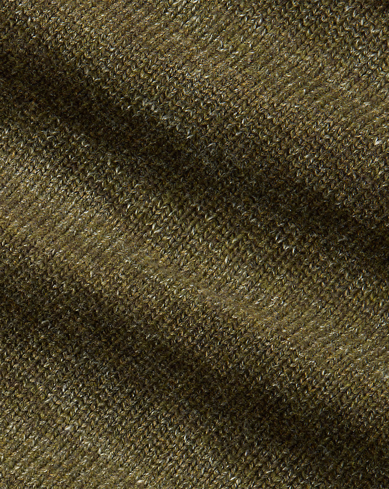 Cotton-Wool Full-Zip Jumper Olive Heather