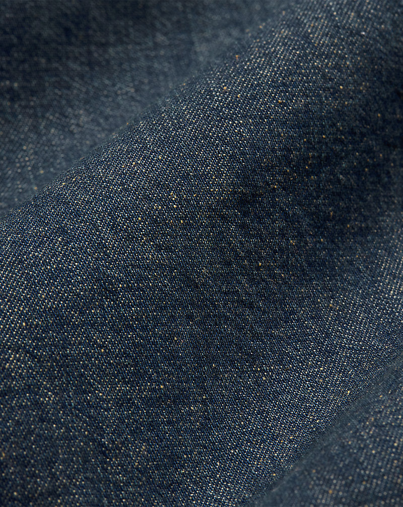 Indigo Denim Overshirt Dunkle Waschung