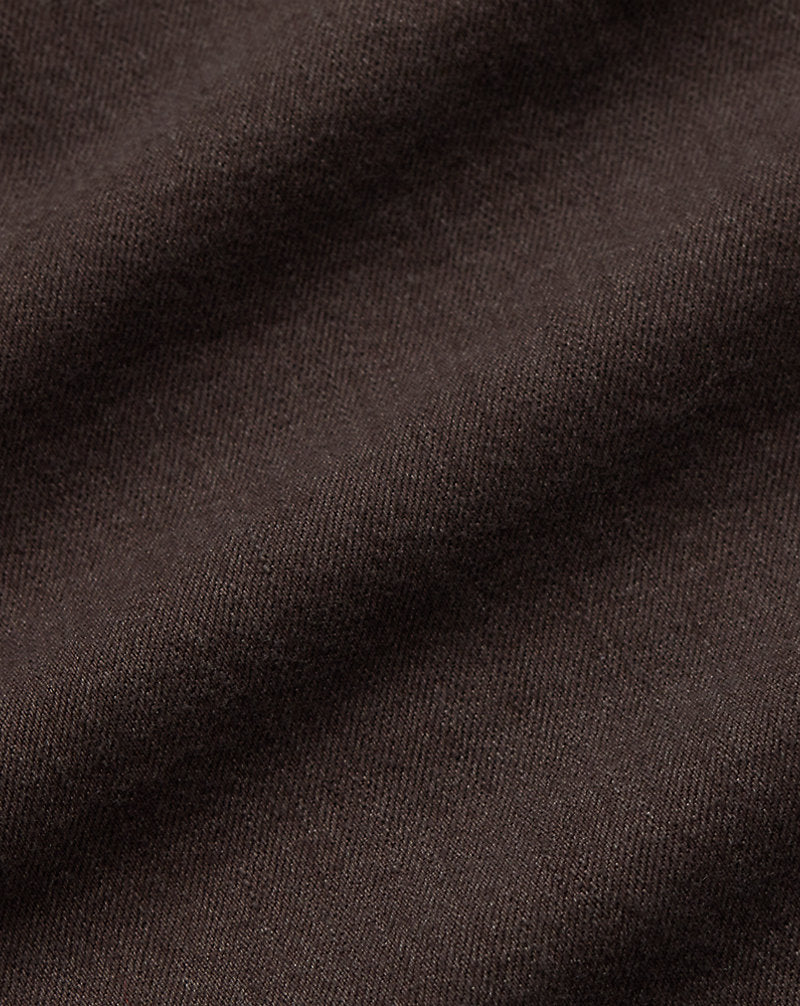 Twill Utility Shirt Jacket Dark Brown