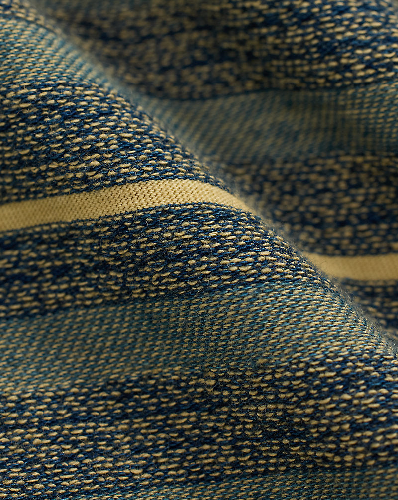 Indigo Striped Jacquard T-Shirt Cream/Multi