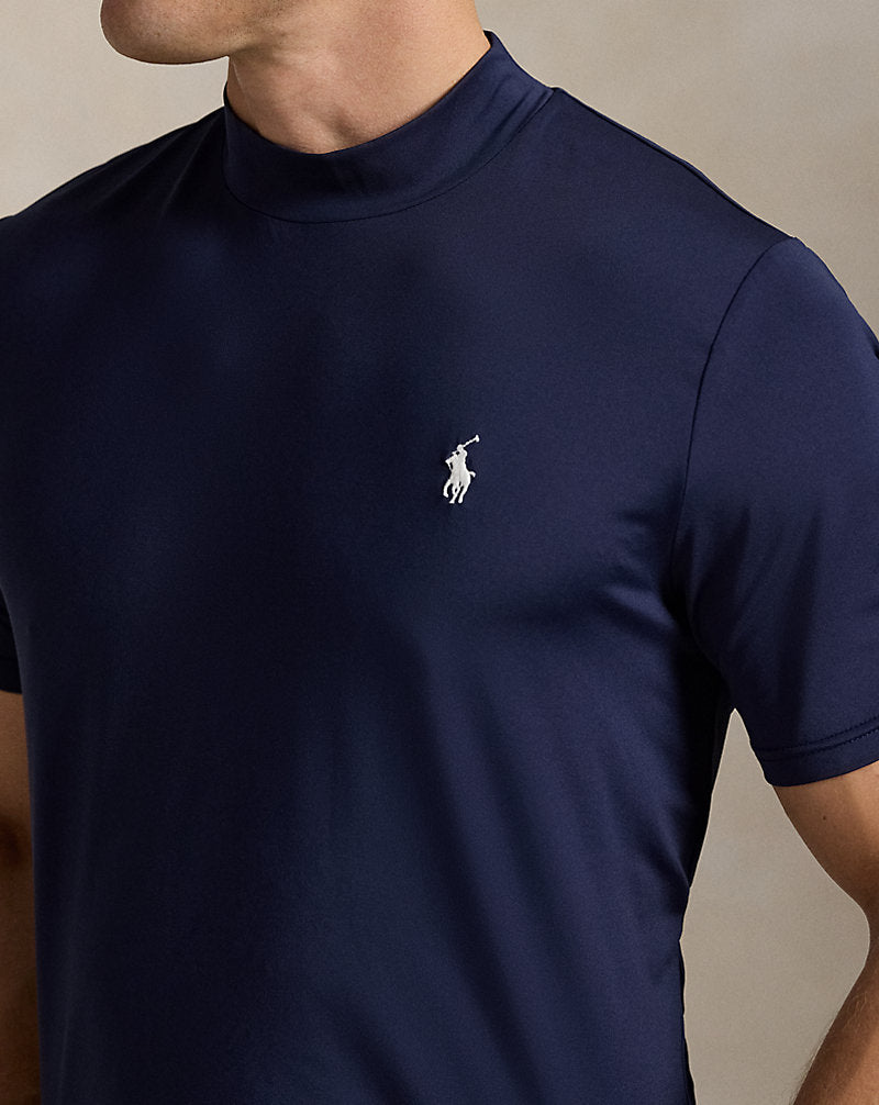 Tailored Fit Performance Mockneck Refined Navy