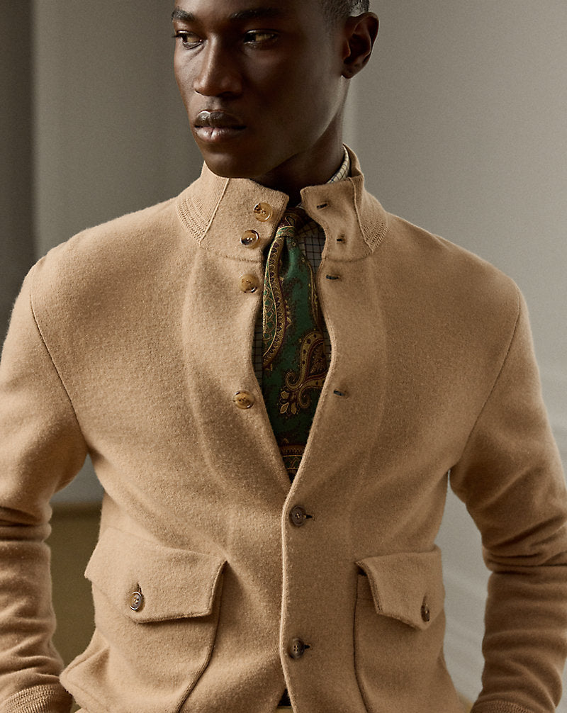 Woll-Kaschmir-Cardigan Classic Camel