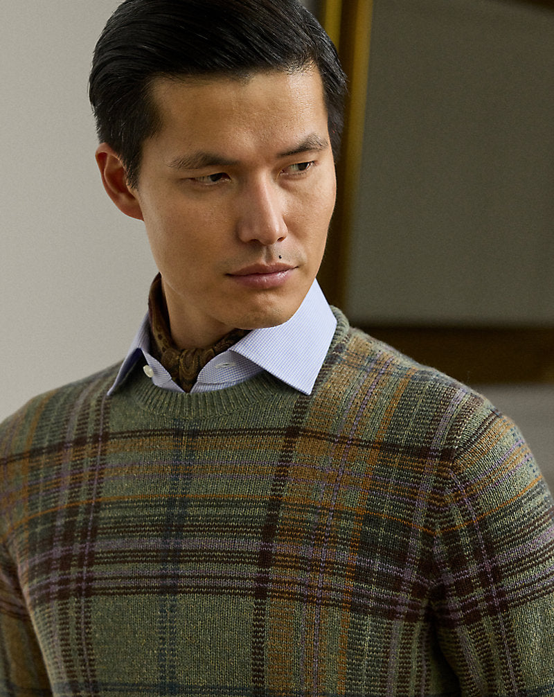 Plaid Cashmere-Wool Jumper Lovette Multi