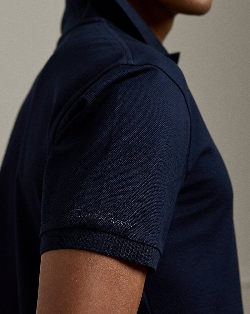 Custom Slim Polo Bear Piqu¨¦ Polo Shirt Classic Chairman Navy