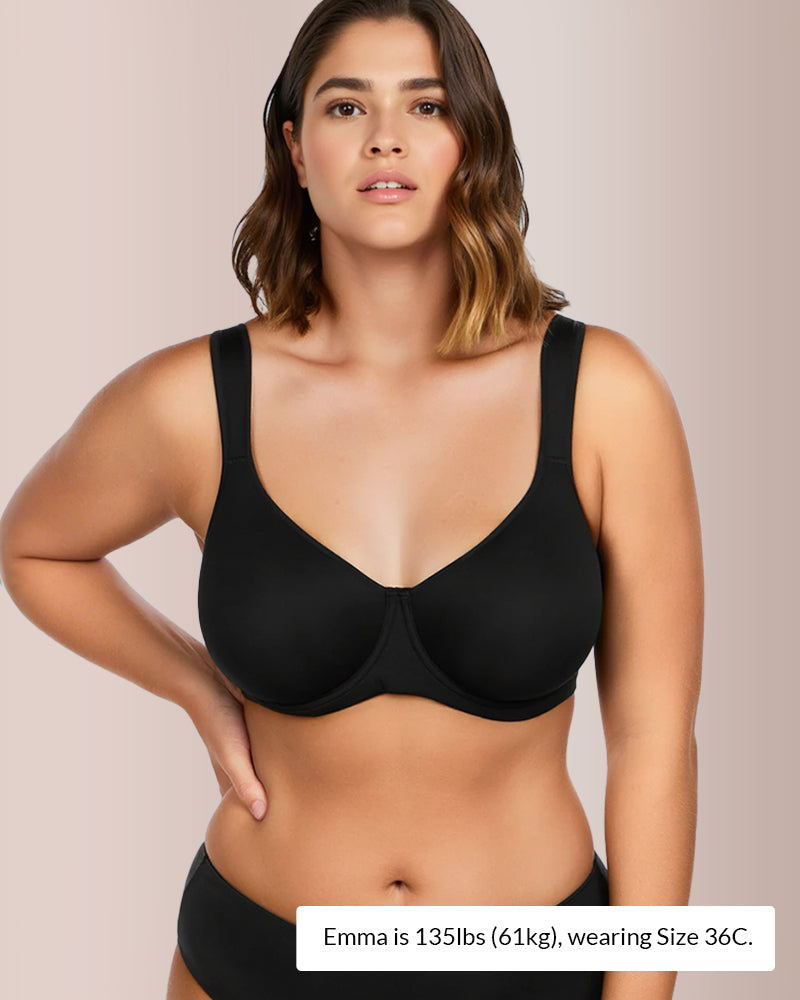 Soft Plus Size Full Coverage Unlined Minimizer Bra