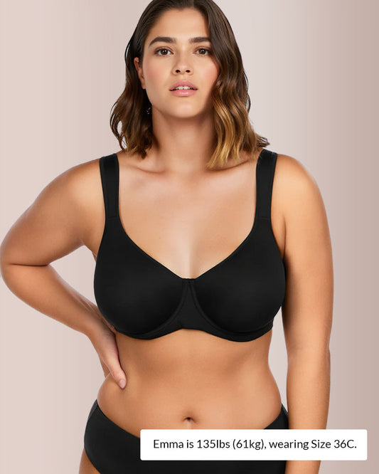 Soft Plus Size Full Coverage Unlined Minimizer Bra
